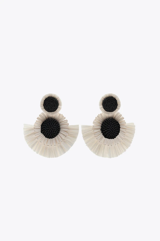 BOUCLES D'OREILLES BIMATIERE À TEXTURE