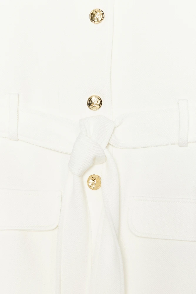 BUTTONED BELT VEST