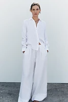 100% LINEN PALAZZO PANTS ZW COLLECTION