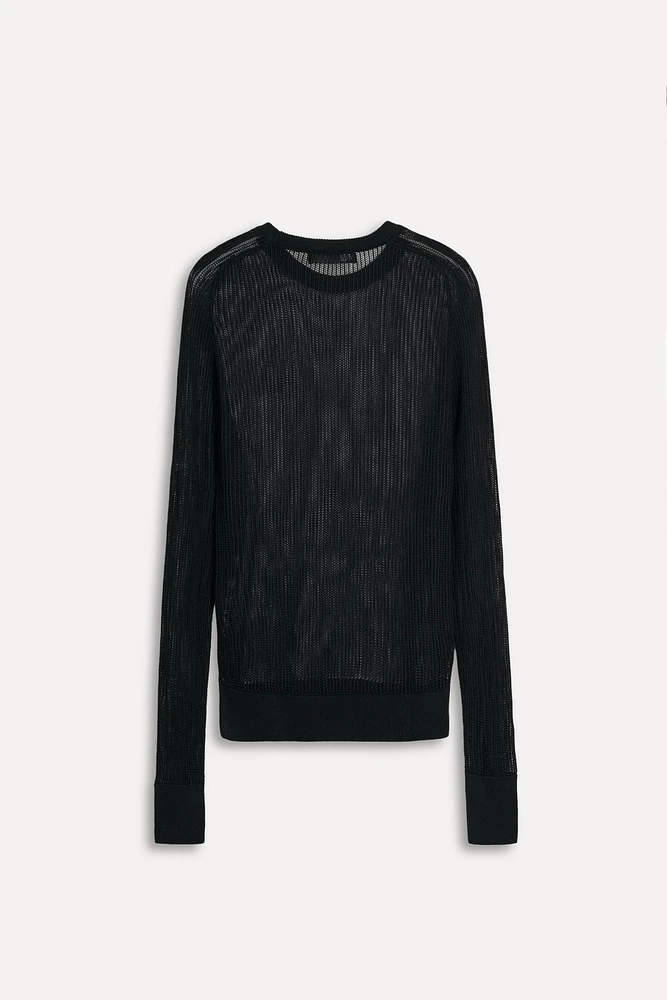 PULL EN MAILLE OUVERTE 50E ANNIVERSAIRE