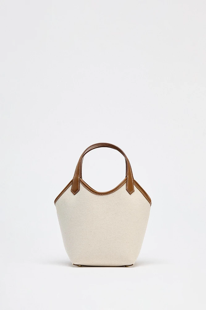 CONTRAST CANVAS MINI SHOPPER