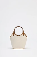 CONTRAST CANVAS MINI SHOPPER