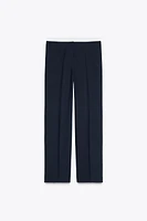 PANTALON DROIT TAILLE CONTRASTÉE