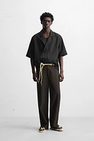 100% LINEN KIMONO SHIRT