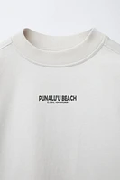 TEXT T-SHIRT AND BERMUDA SET