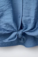 TEXTURED KNOT SHIRT