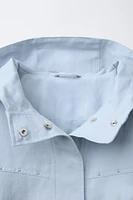 LINEN STUDDED JACKET
