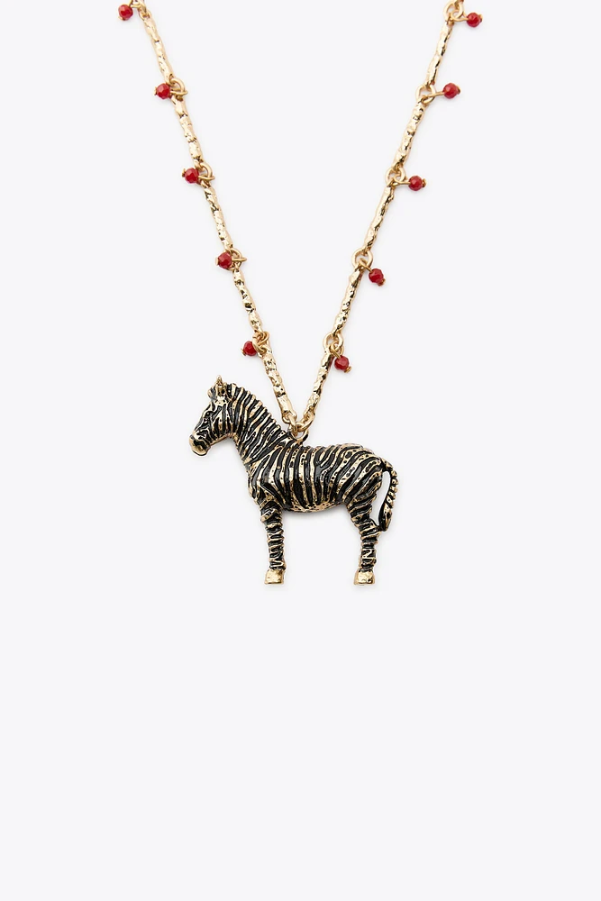 3-PACK OF ZEBRA BEAD NECKLACES