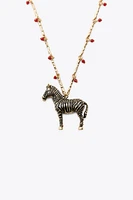 3-PACK OF ZEBRA BEAD NECKLACES