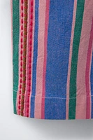 PANTALON DROIT À RAYURES