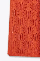 ROBE MIDI EN MAILLE POINTELLE