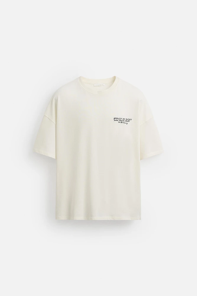 T-SHIRT HEAVY WEIGHT IMPRIMÉ EN MATIÈRES VARIÉES