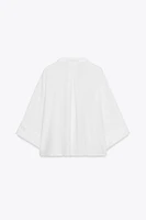 LADDER STITCH WIDE SLEEVE SHIRT