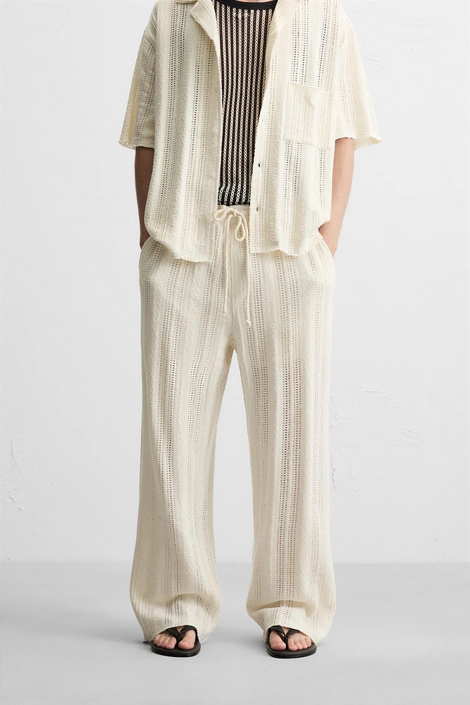 OPEN WEAVE PANTS