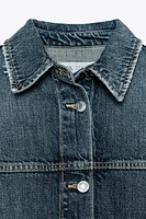 TRF DENIM POCKET OVERSHIRT