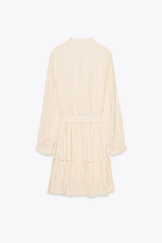 ROBE COURTE EFFET FROISSÉ