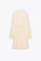 ROBE COURTE EFFET FROISSÉ