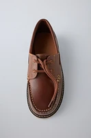 LEATHER BOAT SHOES