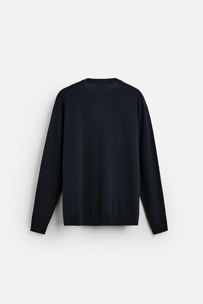 BASIC VISCOSE BLEND SWEATER