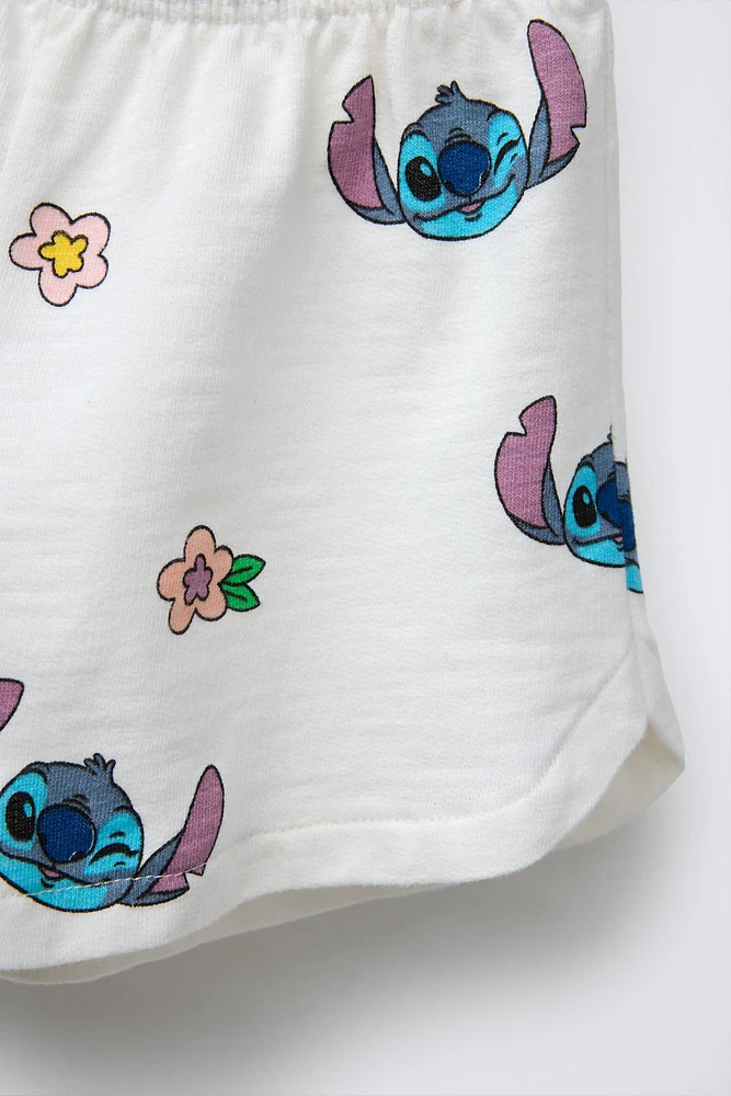 ENSEMBLE T-SHIRT ET SHORT LILO & STITCH © DISNEY