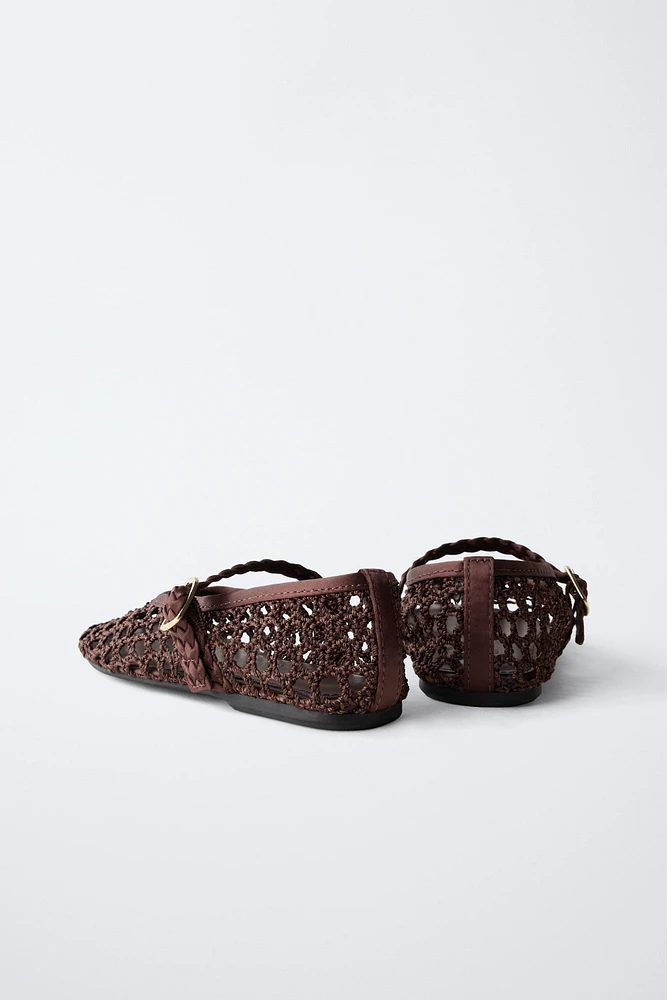 OPENWORK BALLET FLATS