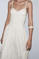 ROBE COMBINÉE EN POPELINE
