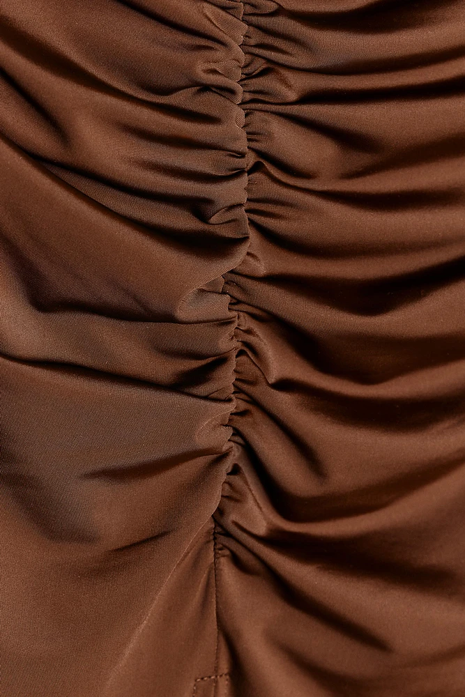 ROBE EN POLYAMIDE ASYMÉTRIQUE