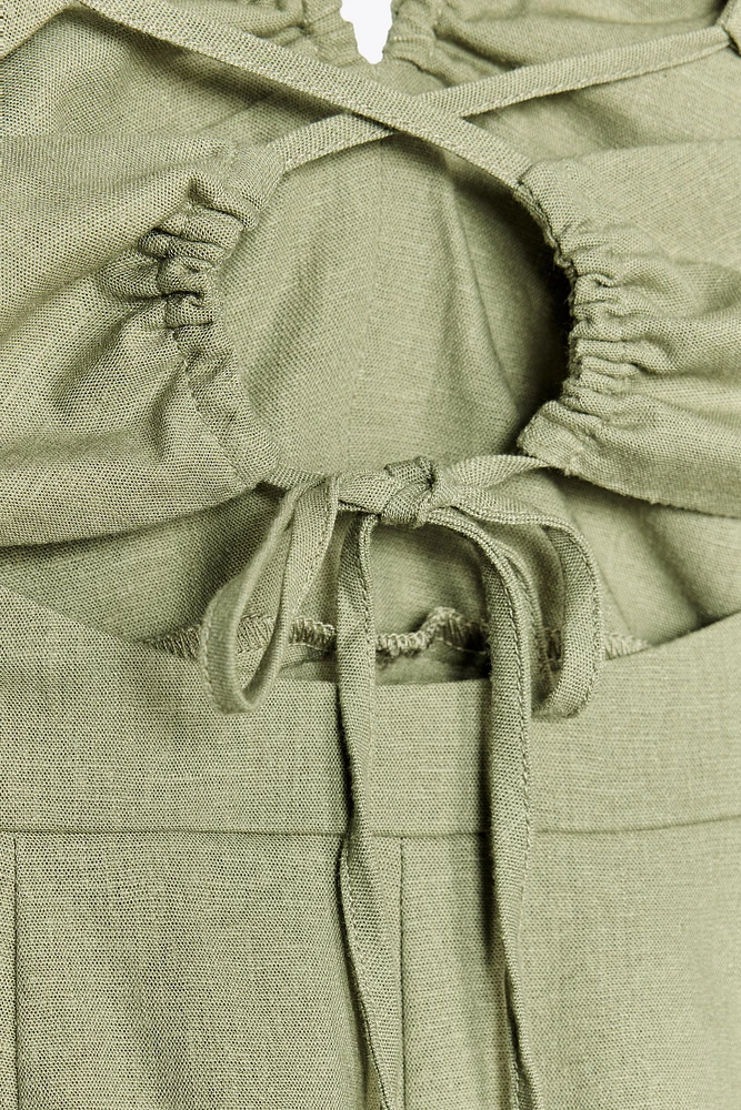 ROBE MIDI AVEC LIN