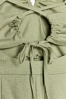 ROBE MIDI AVEC LIN