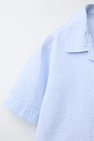 SEERSUCKER STRIPE SHIRT