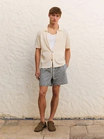 Maillot de bain seersucker rayures