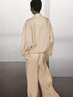 Pantalon palazzo à pinces