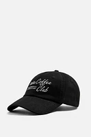 CONTRAST EMBROIDERED CAP