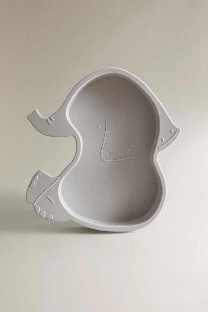 ASSIETTE ENFANT SILICONE ÉLÉPHANT