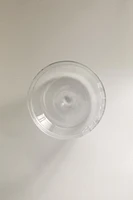 BOROSILICATE GLASS BOWL WITH SLOGAN