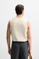 JACQUARD STRIPE TANK TOP
