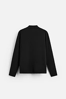 POCKETED COTTON CARDIGAN