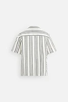 STRIPED FLOWY SHIRT