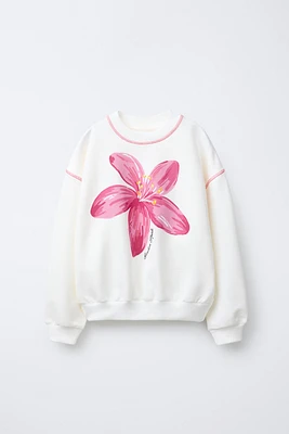 FLORAL SWEATSHIRT