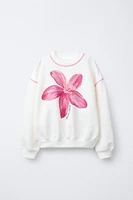 FLORAL SWEATSHIRT