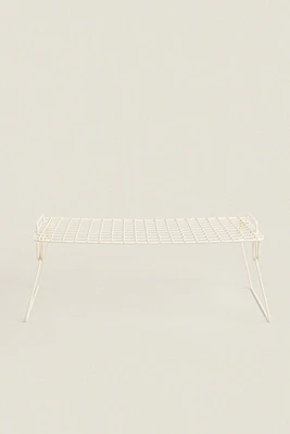 FOLDABLE LACQUERED METAL RACK