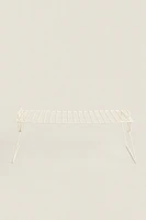 FOLDABLE LACQUERED METAL RACK