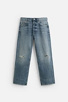 JEAN STRAIGHT FIT REGULAR DÉCHIRÉ