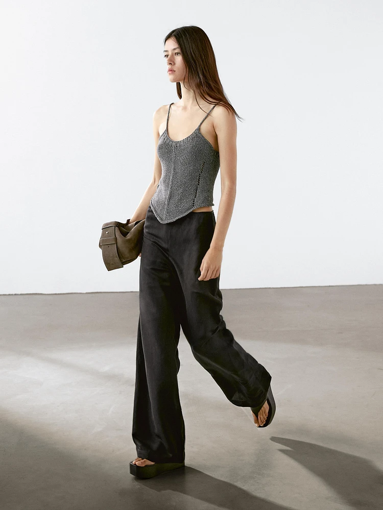 Top en maille 100 % coton
