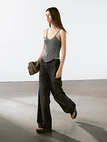 Top en maille 100 % coton