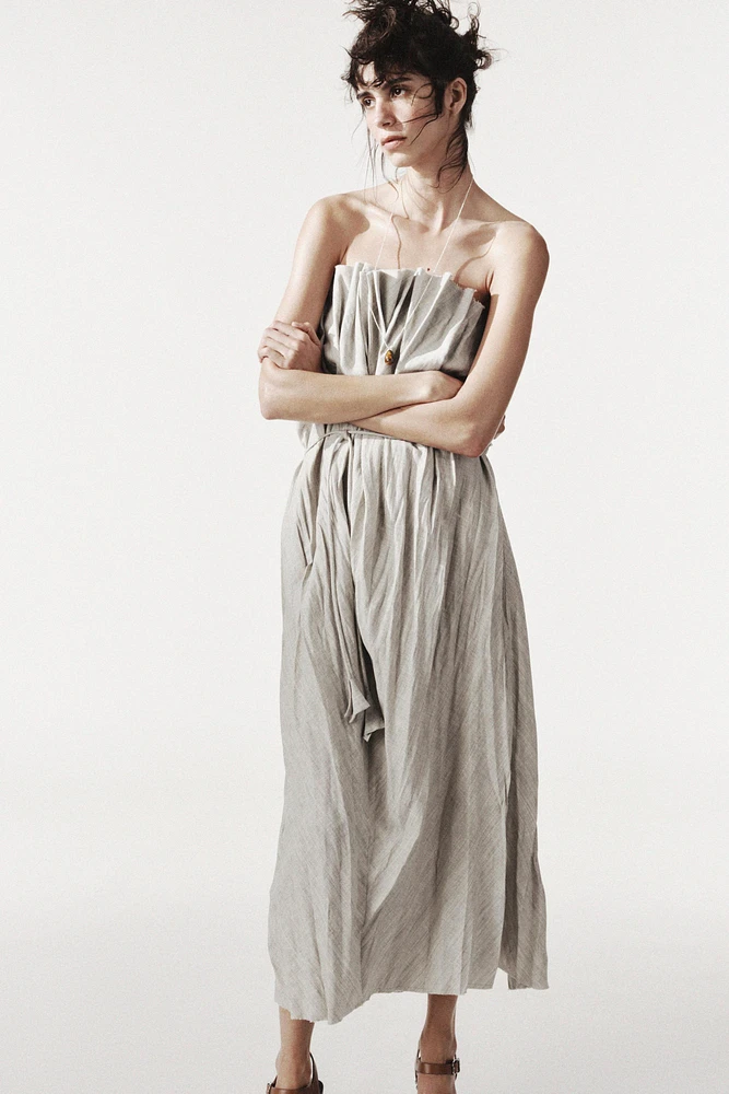 ROBE PLISSÉE AVEC LIN ZW COLLECTION