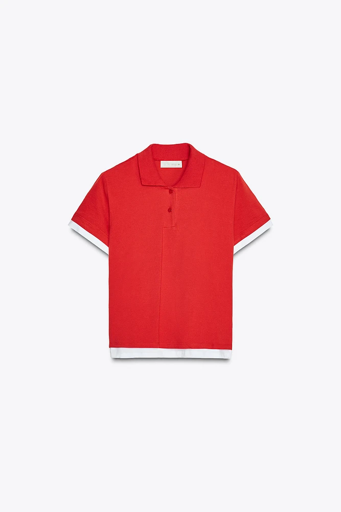 COMBINATION POLO TOP