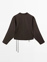 Chemise fluide en lin avec nœud - Studio