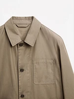 100% cotton jacket with pockets