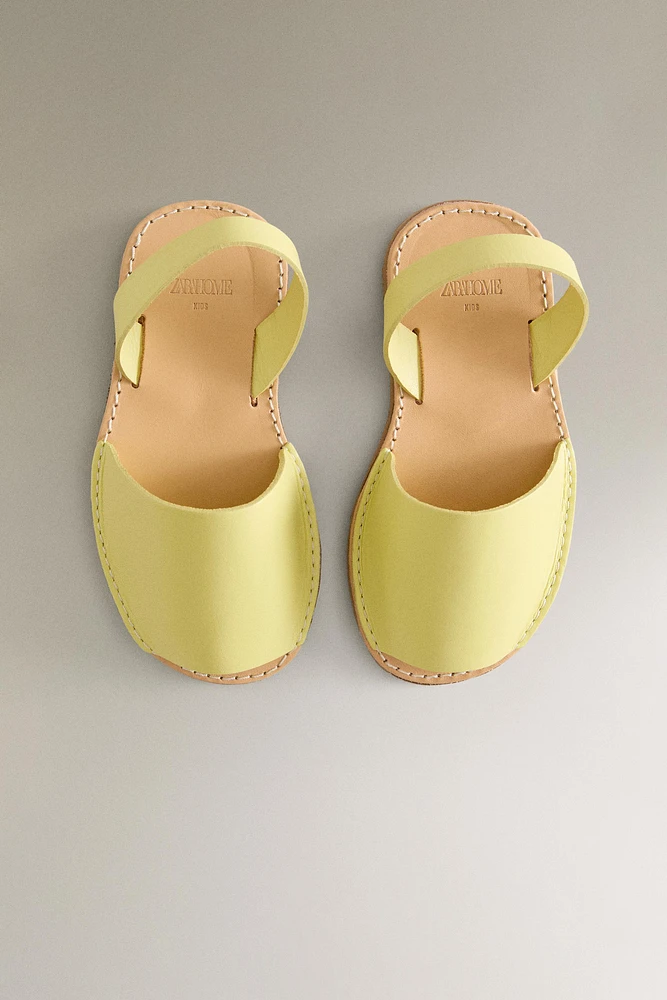 CHILDREN'S LEATHER SANDALS